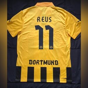 Reus #11 Borussia Dortmund Retro Home Soccer Jersey Marco 2021 M-XL